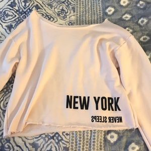 forever 21 sweatshirt cropped